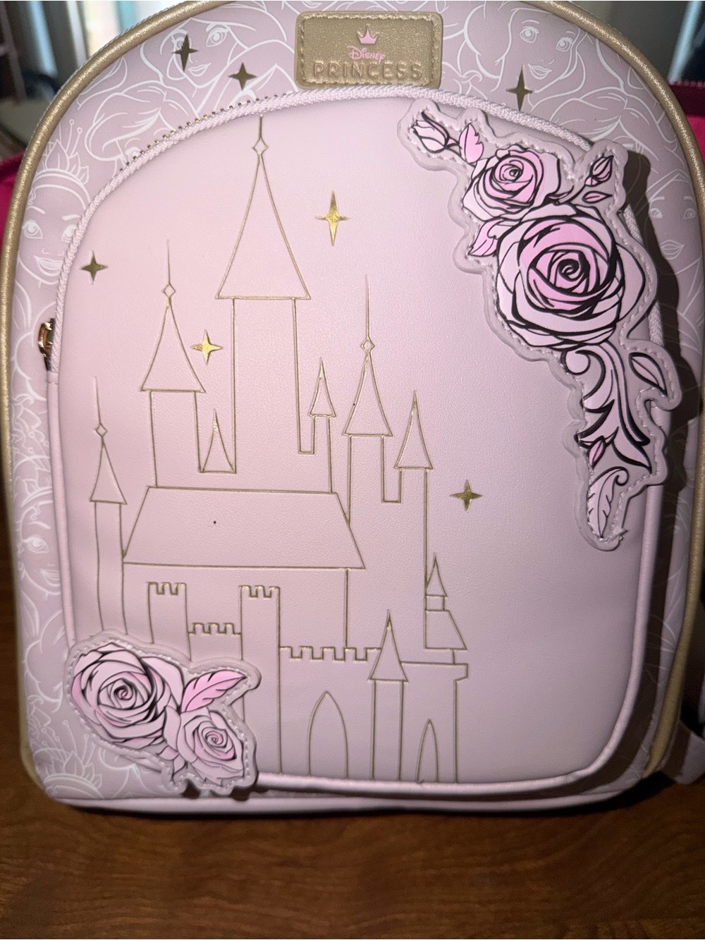 Disney Princess Pink Castle Kids Backpack NWT